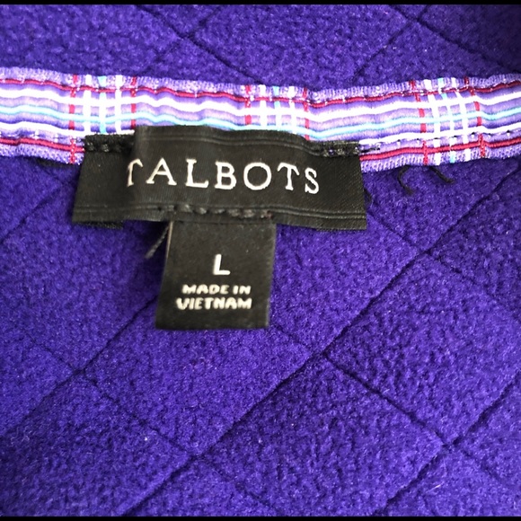 Talbots Purple Quilted Pattern Jacket - Picture 4 of 5
